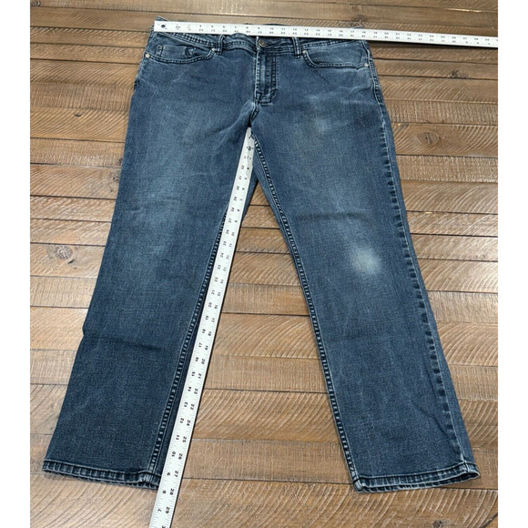 Buffalo Jeans Jackson-X Dark Wash Blue Straight Leg Stretch Denim - Size 36x30 - Picture 10 of 10